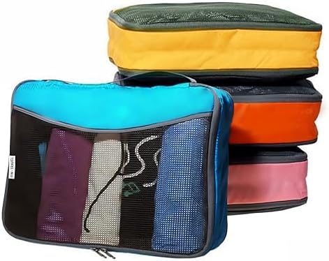 Organizadores multicolores para maletas