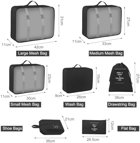 Set de organizadores negros