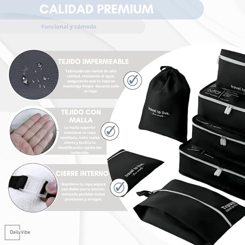 Organizadores impermeables de viaje