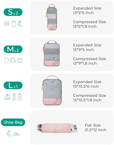 Bolsas de compresión rosadas